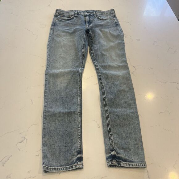 rag & bone Women’s Cate Mid-Rise Ankle Selvedge Blue Denim Jean Size 28 USA - Picture 1 of 16